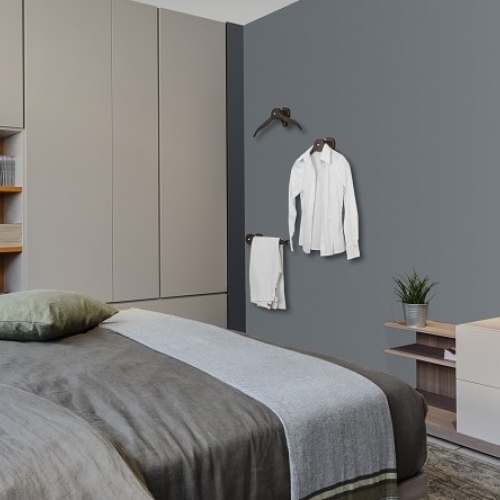 Casanova Black 2 wall hangers 1 trouser hanger